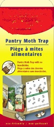 1 Lot de 2 Pièges pour une lutte efficace contres les mites des fruits secs et de la farine dans les cuisines et les garde-mangers. Tout aliment sec peut être infesté par les larves de ces teignes: noix, chocolat, biscuits, thé, herbes, grains, aliments pour oiseaux, rongeurs etc..